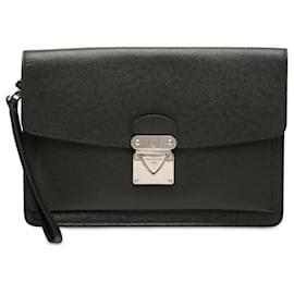 Clutch Louis Vuitton Belaia in Taiga nero