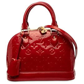 Louis Vuitton Red Monogram Vernis Alma BB