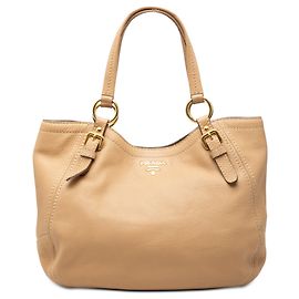 Prada Beige Vitello Daino Tote