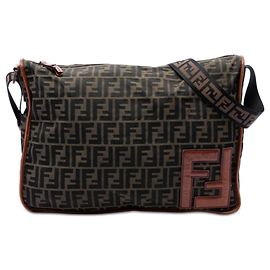 Borsa a tracolla Fendi Brown Zucca Canvas