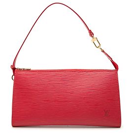 Louis Vuitton Red Epi Pochette Accessoires