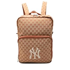 Zaino Gucci Brown GG Canvas NY Yankees