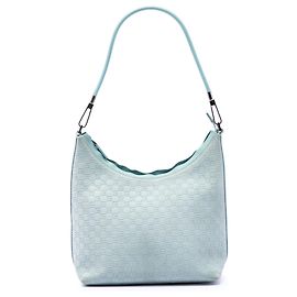 Borsa a tracolla Gucci Blue Square G in camoscio