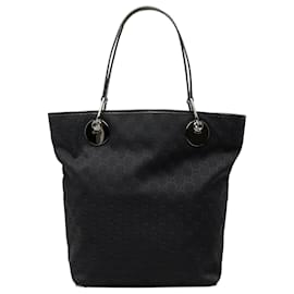 Borsa Tote Gucci Large GG Canvas Eclipse Nera