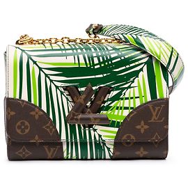 Louis Vuitton White Monogram Palm Print Twist MM