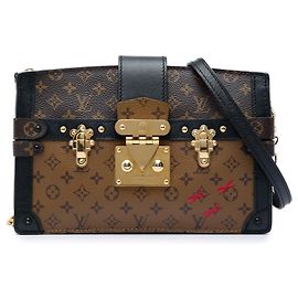 Louis Vuitton Brown Monogram Reverse Trunk Clutch