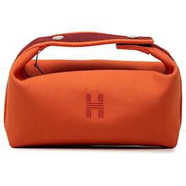 Custodia Hermès Orange Small Toile Bride A Brac