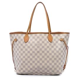 Louis Vuitton White Damier Azur Neverfull MM