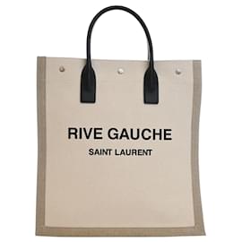Tote North South Rive Gauche Saint Laurent in fibre miste marrone