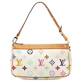 Louis Vuitton White Monogram Multicolore Pochette Accessoires
