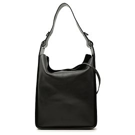Balenciaga Tote Tool 2.0 North South in pelle di vitello grana grossa nera Medium
