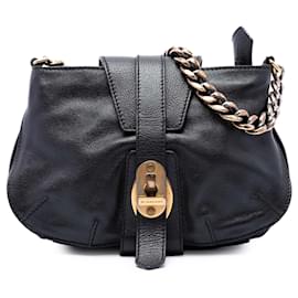 Burberry Black Small Grained Calfskin Holyoake Crossbody