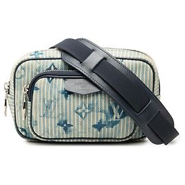 Pouch Outdoor Louis Vuitton Blue Monogram Denim Watercolor Hickory Stripes