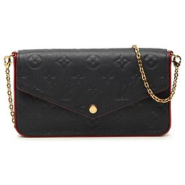 Louis Vuitton Black Monogram Empreinte Pochette Felicie