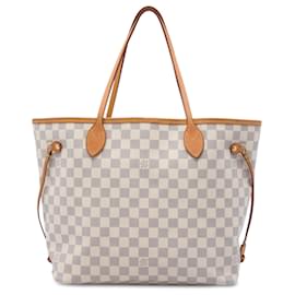 Louis Vuitton White Damier Azur Neverfull MM