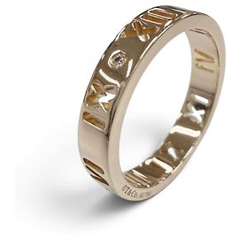 Anello Fascia Tiffany & Co. in Oro Rosa e Diamanti