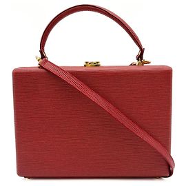 Borsa a tracolla Fendi in pelle rossa