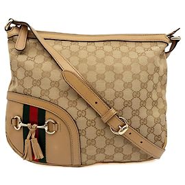 Borsa a tracolla in tela Gucci