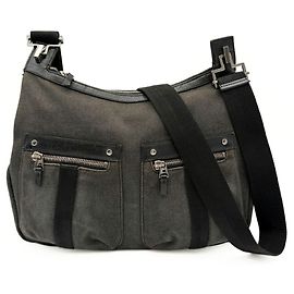 Borsa a tracolla in pelle e denim da uomo Gucci