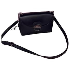 Bolso bandolera Lancaster de cuero negro - Autre Marque
