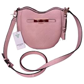Borsa a tracolla Guess Carmella rosa cipria
