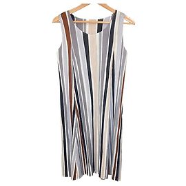 PLEATS PLEASE ISSEY MIYAKE Plisseekleid mit Streifen