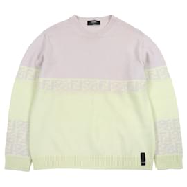 Fendi FF Logo Zucca Pattern Wollpullover