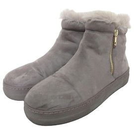 Autre Marque United Arrows green label relaxing Faux Shearling Short Boots