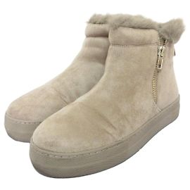 Autre Marque United Arrows green label relaxing high cut warm sneaker short boots