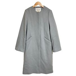 Autre Marque Abrigo sin cuello de lana Melton United Arrows Green Label Relaxing FAbRICA TESSUTI