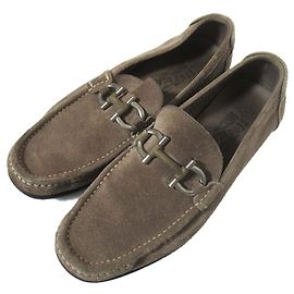 Mocassini in camoscio Gancini Salvatore Ferragamo