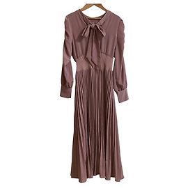 Autre Marque Noela Plisseekleid aus Satin