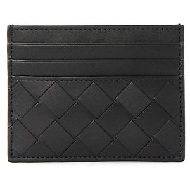 Bottega Veneta Nero Intrecciato Card Holder