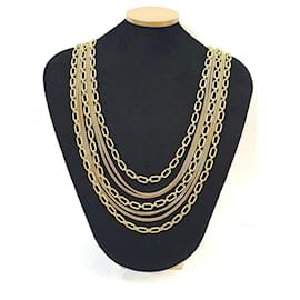 Vintage Monet Gold-plated Multi-Strand Necklace - Autre Marque