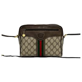 Borsa a tracolla in pelle Gucci Vintage Sherry Line GG Logo