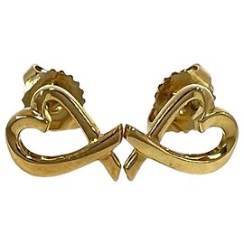 Tiffany & Co Orecchini Tiffany Vintage Loving Heart in Oro Giallo 18K