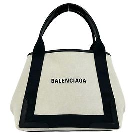 Borsa Balenciaga Cabas Logo Navy