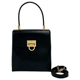 Borsa a tracolla 2 vie Gancini in pelle Salvatore Ferragamo
