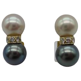 Orecchini Cartier in perle e diamanti