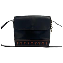 Sac à épaule en cuir vintage Yves Saint Laurent