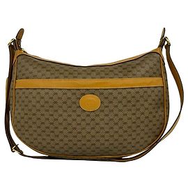 Borsa a tracolla in pelle Gucci Vintage Micro GG Logo