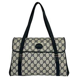 Bolsa Gucci Vintage GG Logo Navy