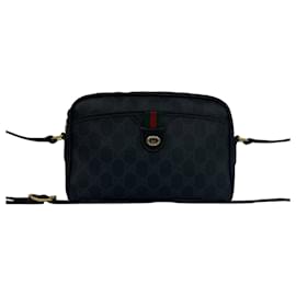 Borsa a tracolla mini in pelle GUCCI Old Gucci Sherry Line con motivo logo GG