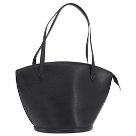 LOUIS VUITTON Epi Saint Jacques Shopping Bag Black M52272 LV Auth 196314