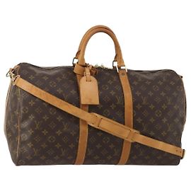 LOUIS VUITTON Monogram Keepall Bandouliere 45 Boston Bag M41418 LV Auth 194750