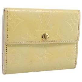 LOUIS VUITTON Monogram Vernis Ludlow Coin Purse Perle M91357 LV Auth BA15057