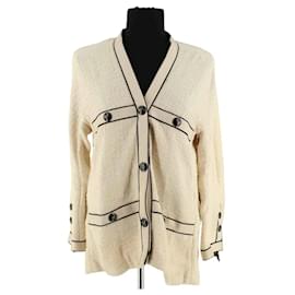 Maje Cardigan aus Baumwolle ecru