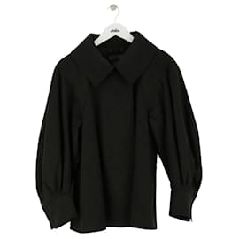 Schwarzer Mantel aus Synthetik von Alberta Ferretti
