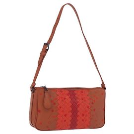 Borsa a tracolla BOTTEGA VENETA INTRECCIATO in pelle marrone autentica 198750M