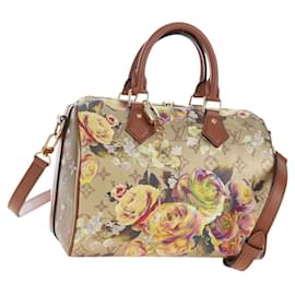 LOUIS VUITTON LV Garden Speedy Bandouliere 25 Tasche Beige M21317 LV Auth 197535SM